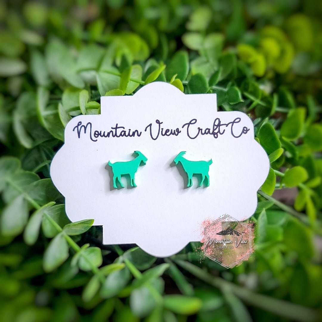 Goat Stud Earrings, Goat Gifts, Stock Show Gifts, Minimalist Stud