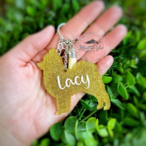 Customizable Pomeranian Keychain, Personalized Pomeranian Keychain, Pom Mom, Pomeranian Gifts, Pomeranian Mama