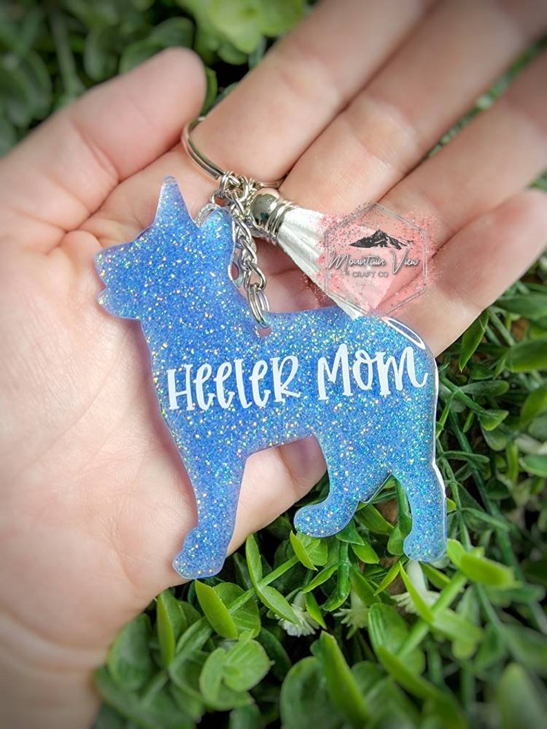 Customizable Heeler Keychain Personalized Heeler Keychain Etsy