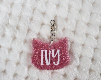 Personalized Mini Cat Head Add-On - *Not a Keychain*