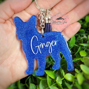 Keychain - French bulldog embroidered gifts