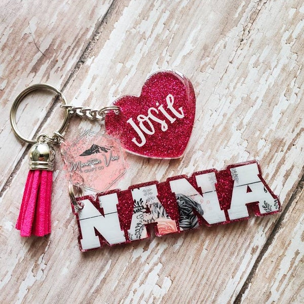 Nana Keychain Etsy