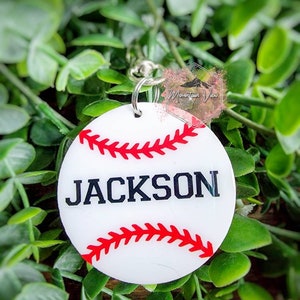 Personalized Baseball Bag Tag, baseball name tags, personalized sports bag tag, baseball bat bag tag, personalized baseball accessories