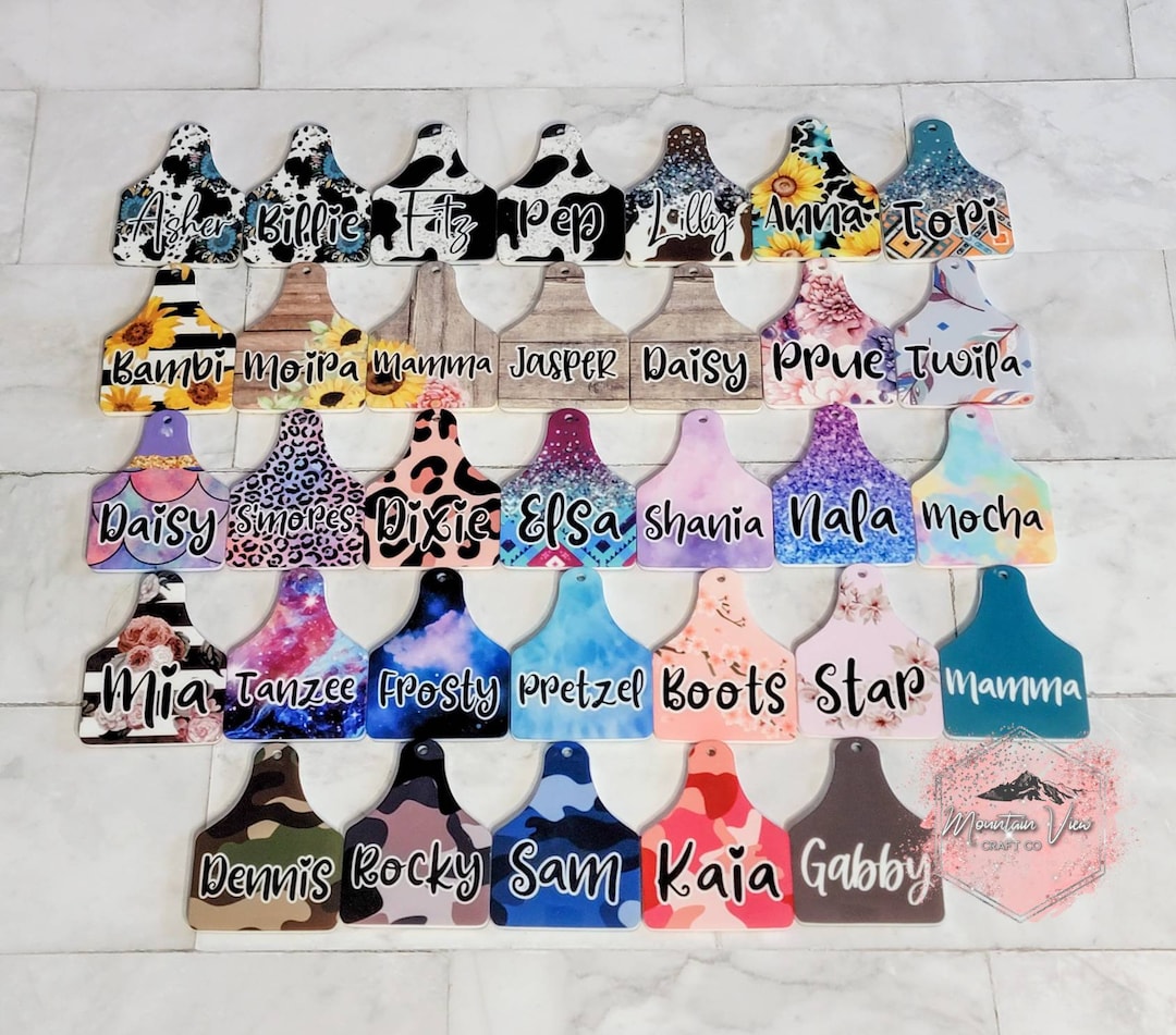 Personalized Goat Name Tag, Livestock Name Tag, Goat Identification Tag