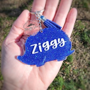 Customizable Hedgehog Glitter keychain, personalized hedgehog keychain, hedgehog gifts, personalized hedgehog gifts, hedgehog accessories