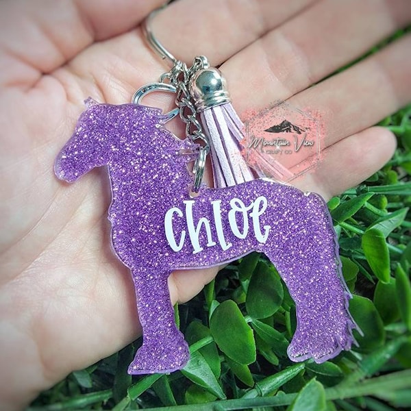 Horse Keychain Etsy
