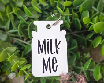 Goat Milking Tags, Dairy Goat Collar ID Tag, Farm Sitter Goat Tags, Milk Me Goat ID Tag, Acrylic Milk Jug Tag for Goats, Homestead Goat Tags