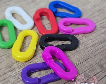 Extra gemkopplingar för 6 mm plastkedjehalsband för get