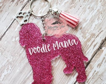 goldendoodle keychain