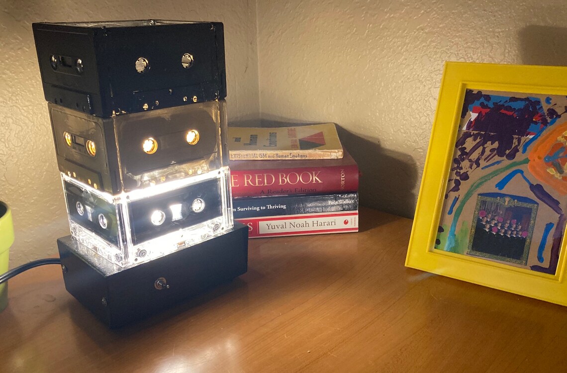 Cassette Tape Lamp Unique Decor Unique Gift Vintage Retro Etsy