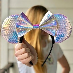 Epcot Inspired Pink Blue Iridescent Disney Ears / Mickey Ears / Minnie Ears