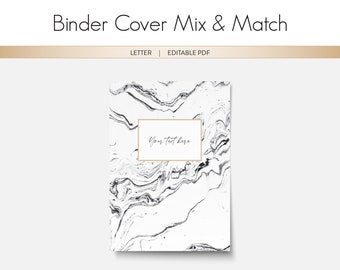 Marble Binder Cover - Etsy Singapore