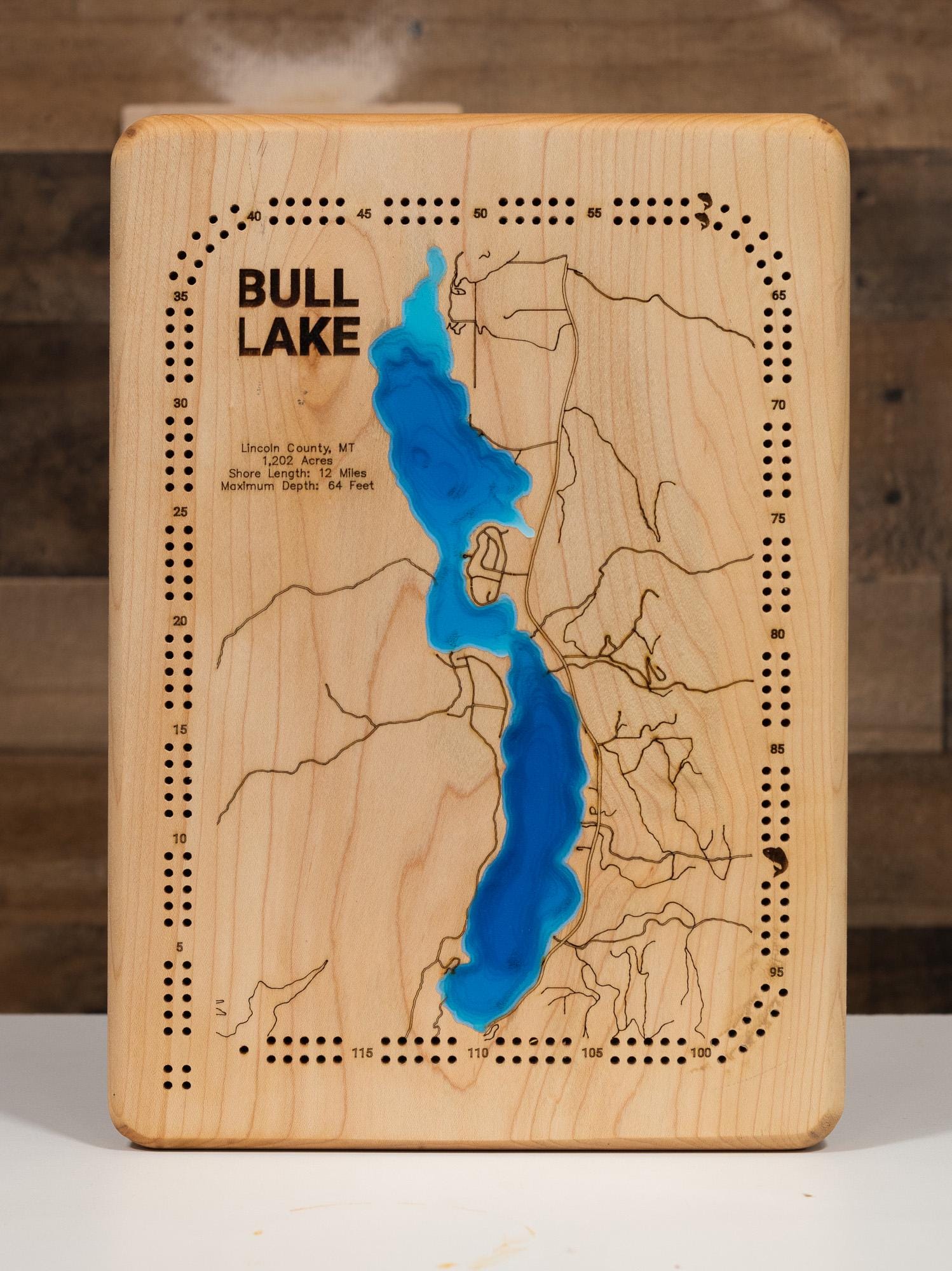 Ross Barnett Reservoir 3D Wood Map: Mississippi Lake Art - Etsy