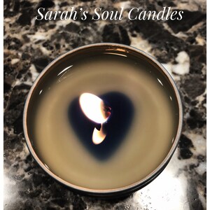 Growth Candle-cut grass and tomato leaf scented candle-green heart embedded image 4