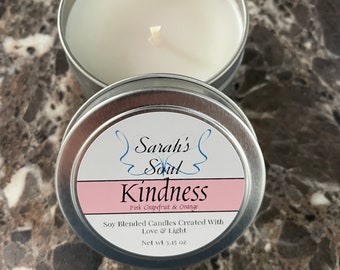 Kindness Candle- Pink Heart Candle- Grapefruit und Orange Kerze