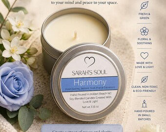 Harmony - Floral and Earthy with blue heart