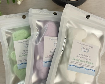 Menthol Shower Steamers: Aromatherapy Relaxation - 6 Pack