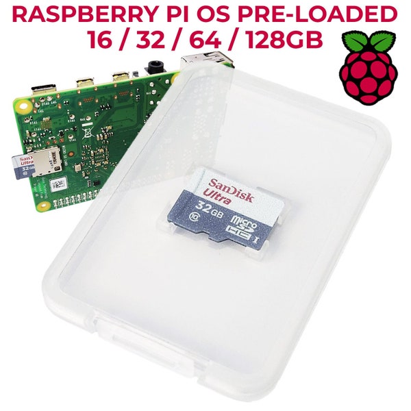 STEADYGAMER 128GB Micro SD Preloaded Pi OS for Raspberry Pi | 4, 3B+, 3A+, 3B, 2, Zero Compatible with All Pi Models