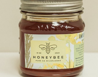 Raw Wildflower Honey | Mason Jar Container | Hope on the Hill | Container Honey | Raw Wildflower Honey | Teen Challenge