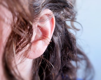 Anneau d'oreille sans perçage pour cartilage pour femme et homme de fabrication artisanal française