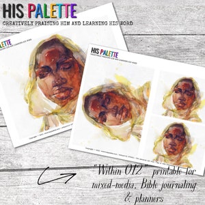 His Palette - &quot;Within 012&quot; printable for mixed-media, Bible journaling and planners