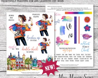 His Palette - Miss Margin Series Printable for Mixed-media, Bible ...