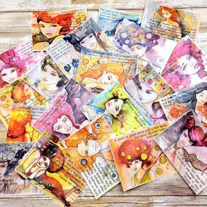 Sua paleta - Cartões de versículos bíblicos para impressão "todos novos" (20) para mídia mista, diário bíblico e estudo