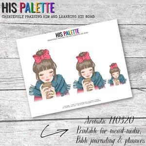 His Palette - Aromatic 110320 - printable for mixed-media, Bible journaling and planners