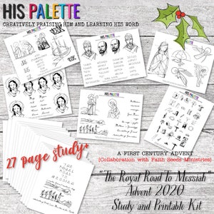 His Palette - &quot;The Royal Road To Messiah&quot; 27-page study and 6-page printable kit