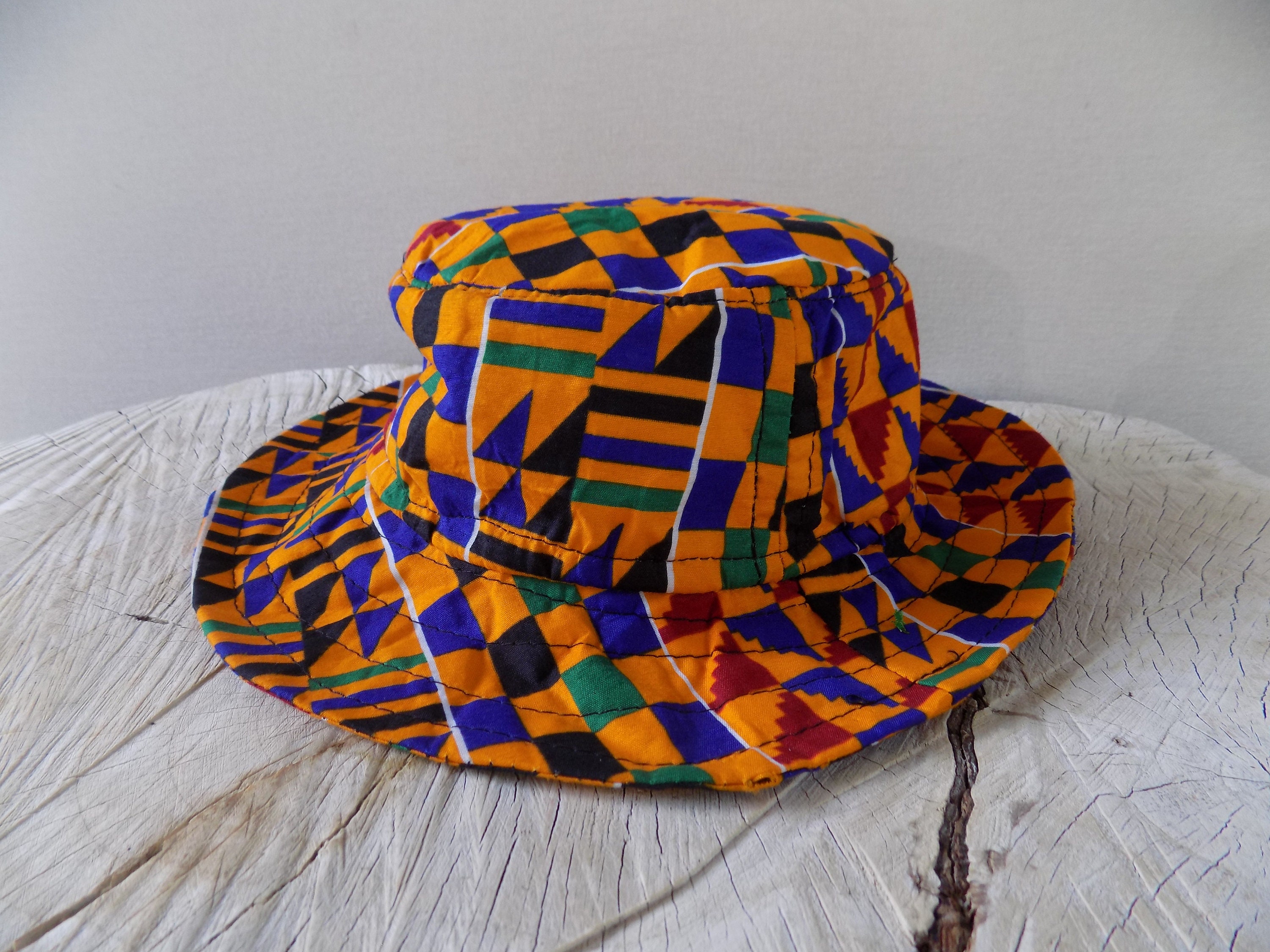 African Print Bucket Hat Kente Print Bucket Hat Festival Hat Etsy UK