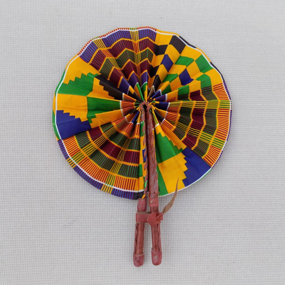 Fabric Fan, African Fabric Fan, African Print Fan, Folding Fan Etsy