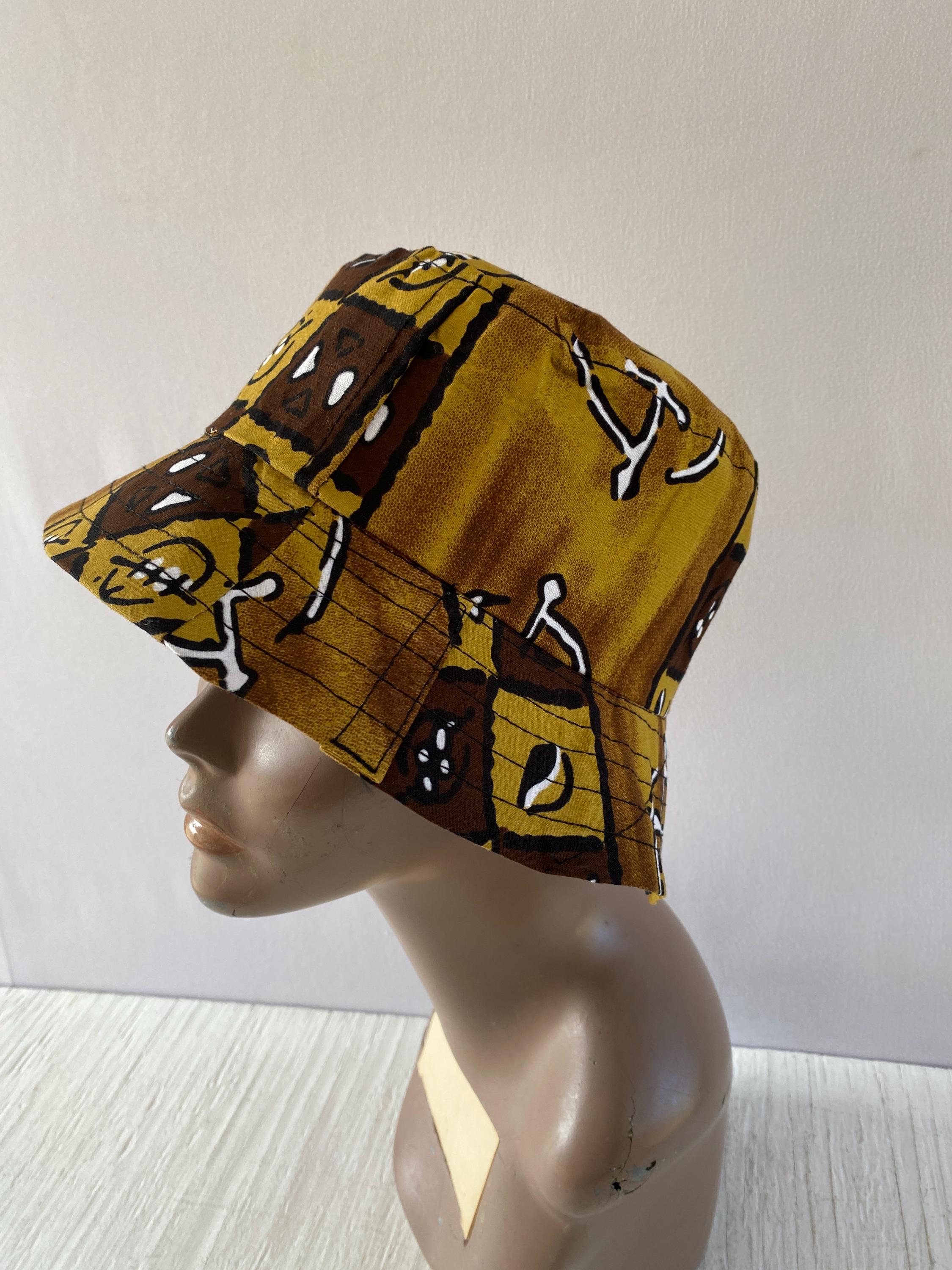 Handmade African Print Bucket Hat: Cotton Festival Hat
