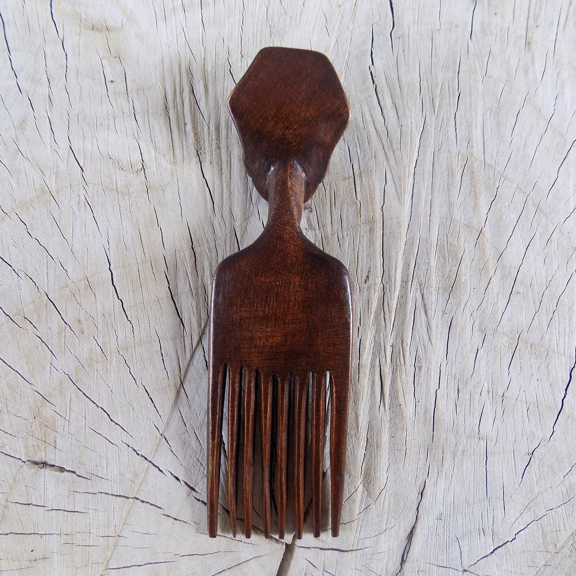 Afro Comb Afro Pick Wooden Comb African Wooden Comb | Etsy