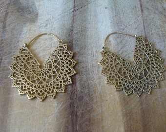 Goa Brass Earrings Hippie