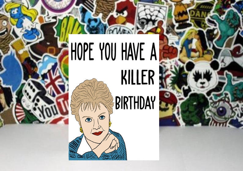 Murder she wrote Jessica Fletcher Birthday card Etsy