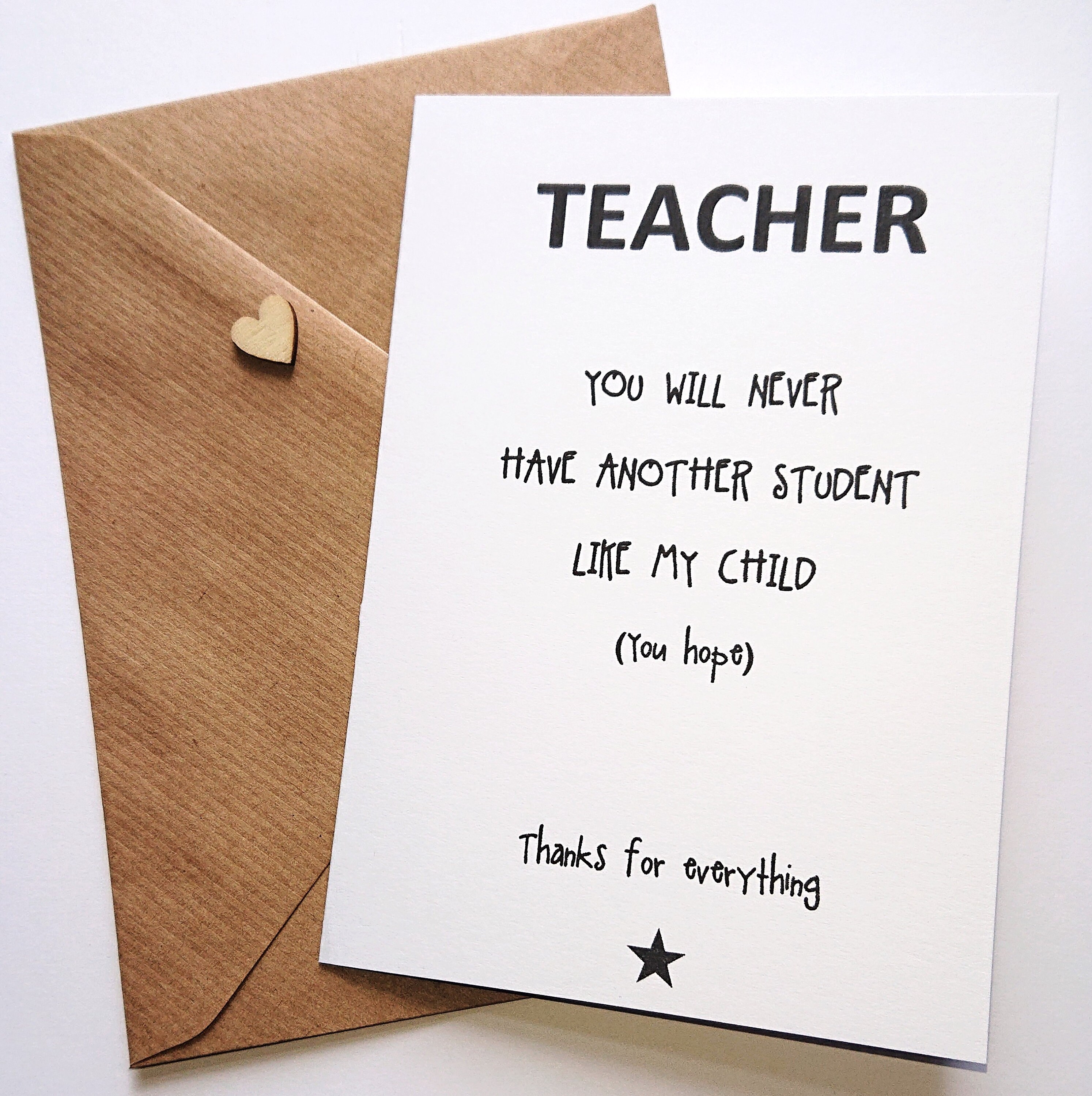Funny Teacher Card Teacher Card End Of Year Card Thank Etsy