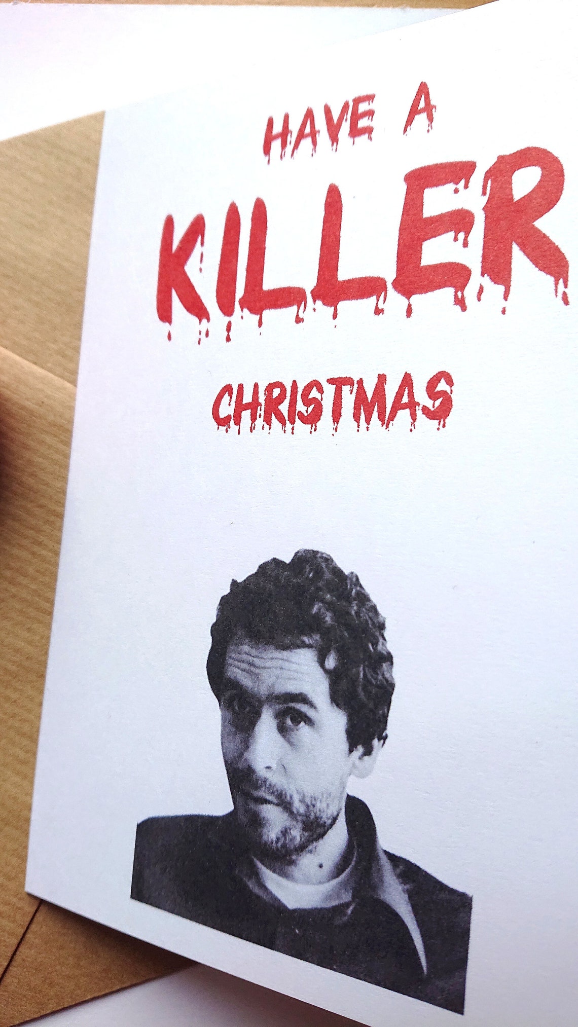 Ted Bundy Christmas Card Serial Killer Christmas Card True Etsy