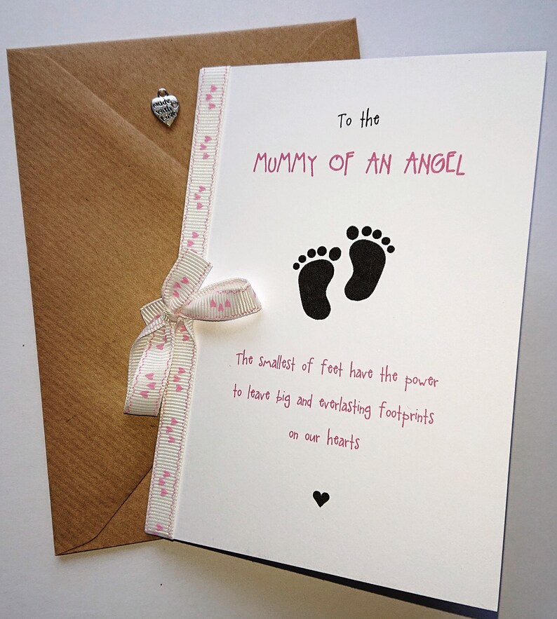 loss of a child born sleeping sympathy card Angel Baby stillbirth