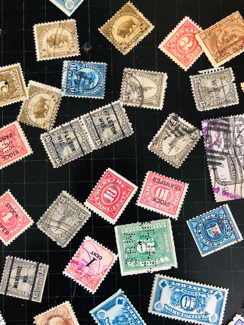 Early US Postage Stamps Etsy