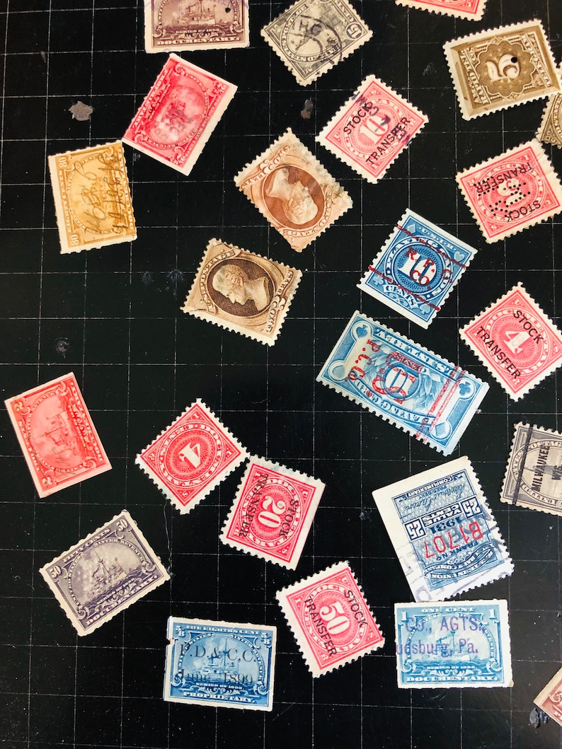 Early US Postage Stamps Etsy