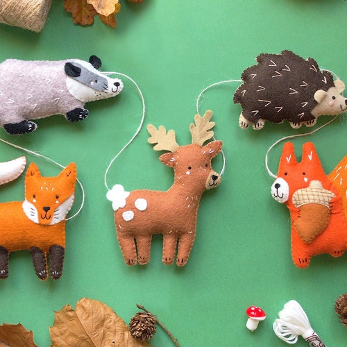 Sew Your Own Woodland Friends Garland Felt Sewing Kit Felt - Etsy Sew Your Own Woodland Friends Garland Felt Sewing Kit Felt - Etsy