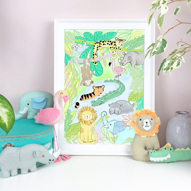 Leonard the Lion Felt DIY Sewing Kit Felt Jungle Animals Etsy UK