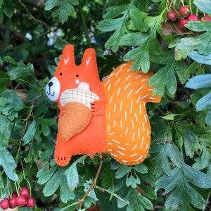 PDF Instructions for Seth the Squirrel, SVG download, digital sewing pattern, PDF pattern, felt sewing patterns, toy squirrel pattern,