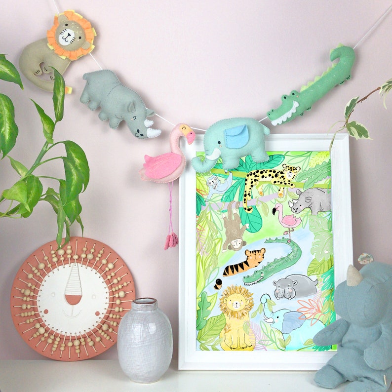 Leonard the Lion Felt DIY Sewing Kit Felt Jungle Animals Etsy UK