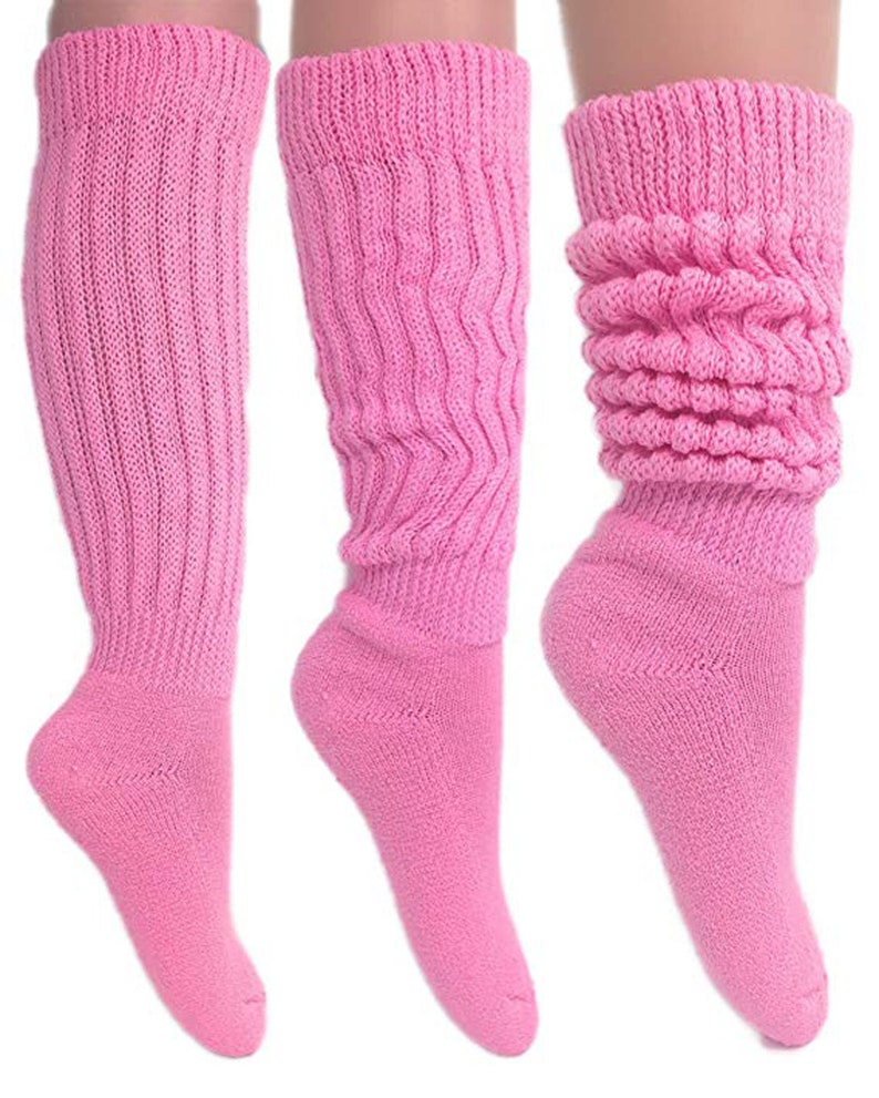 Women's Extra Long Heavy Slouch Cotton Socks Size 9 to 11 Etsy