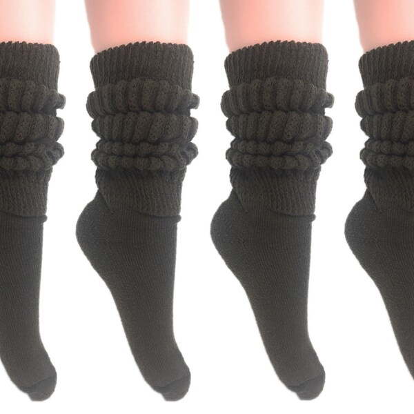 120 Paires De Chaussettes Slouch Extra Longues Pour Femmes - Taille 5 à 10, 85% Coton, Neuves Avec étiquettes