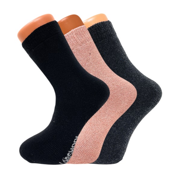 Buy Women Thermal Socks Lambs Wool Casual Crew Socks 3 Pairs Size 5-7  Online in India 