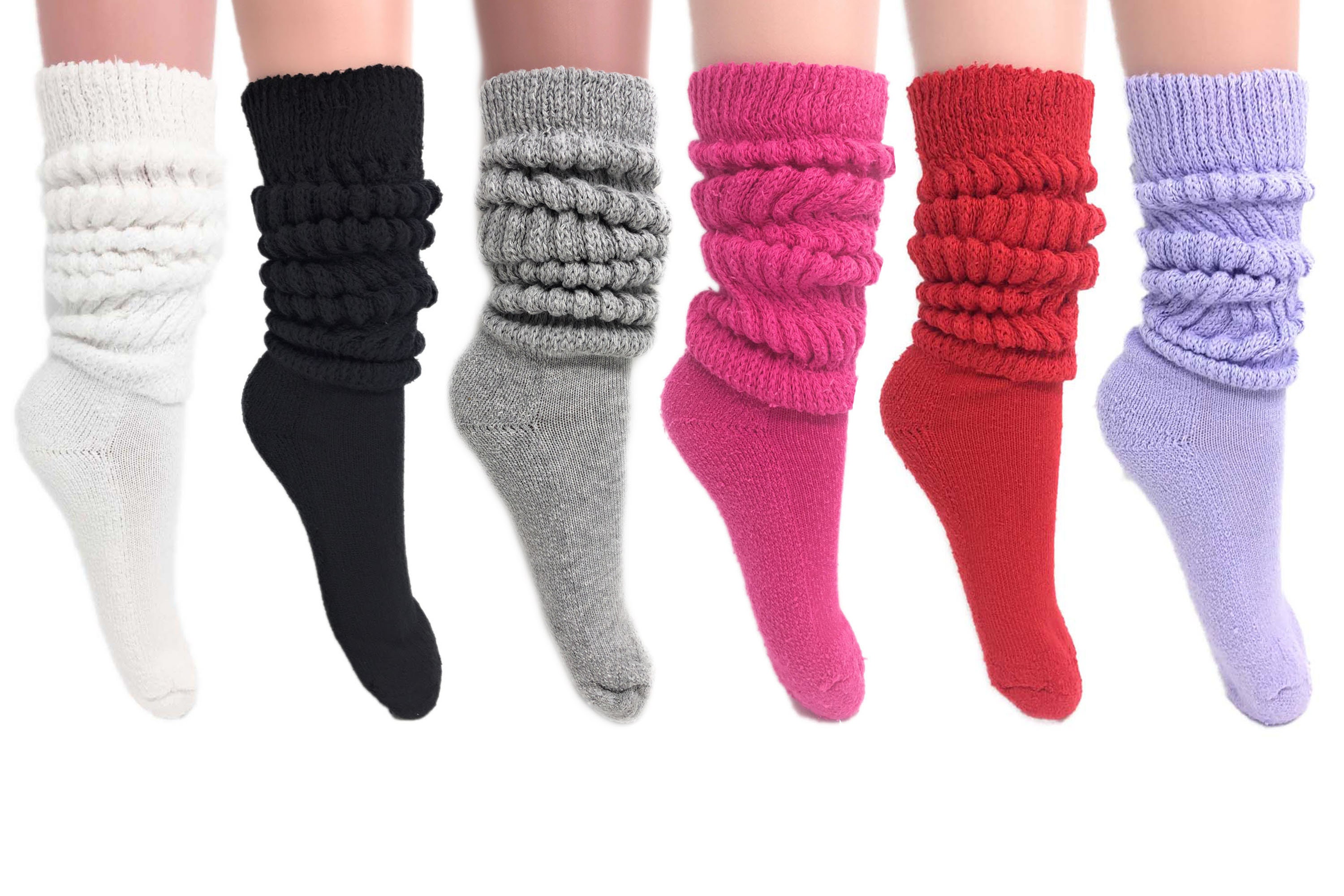 Heavy Slouch Socks for Women Colorful Heavy Cotton Socks Size 911 6