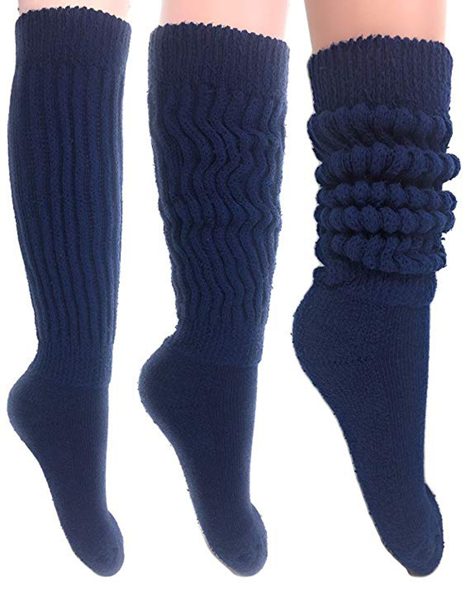 Women's Extra Long Heavy Slouch Cotton Socks Size 9 to 11 Etsy