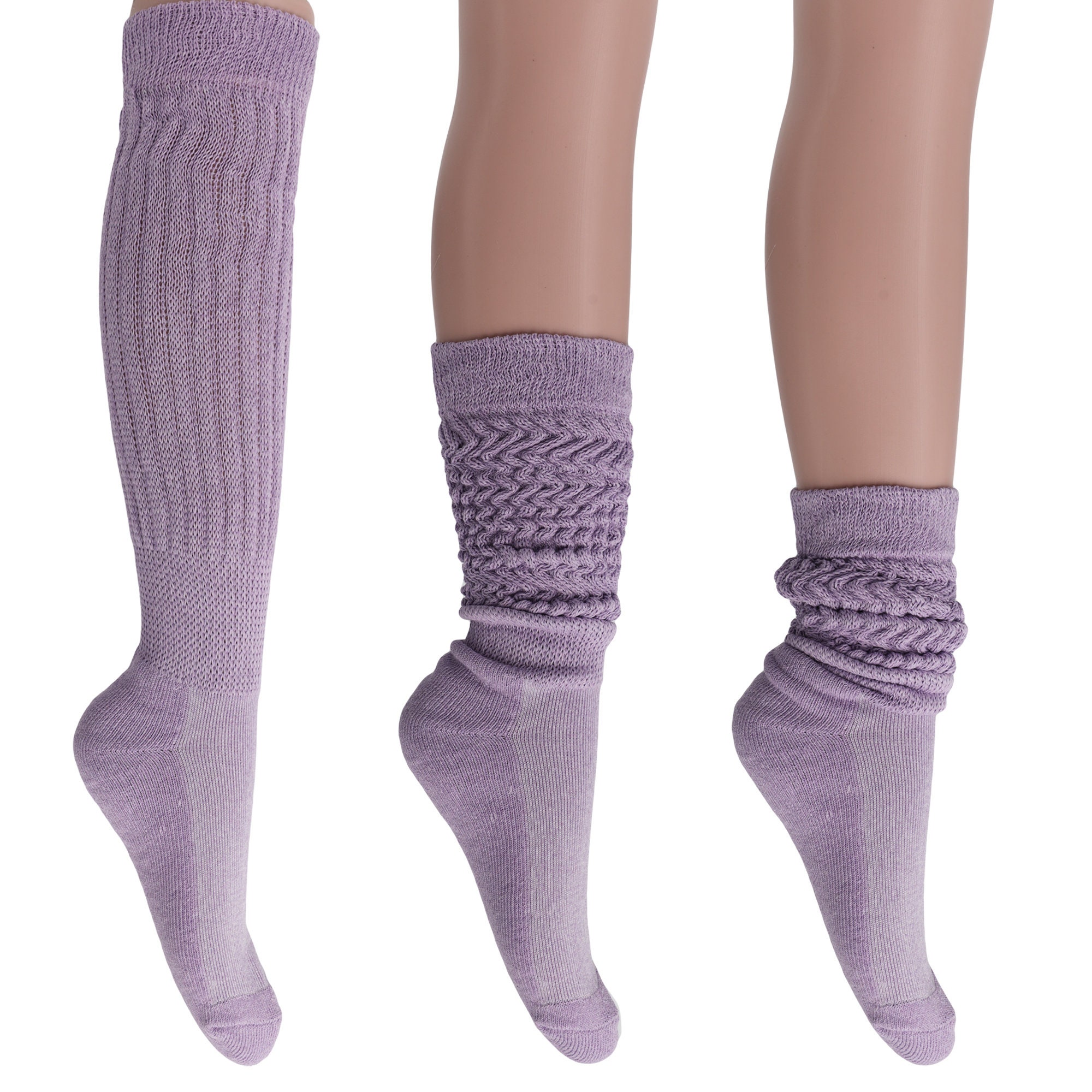 Women's Extra Long Heavy Slouch Cotton Socks Size 9 to 11 Etsy